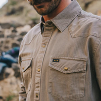 Sawhorse Work Shirt- Taupe