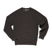 Eleos Fleece Crewneck - Grids Antique Black