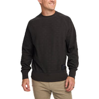 Eleos Fleece Crewneck - Grids Antique Black