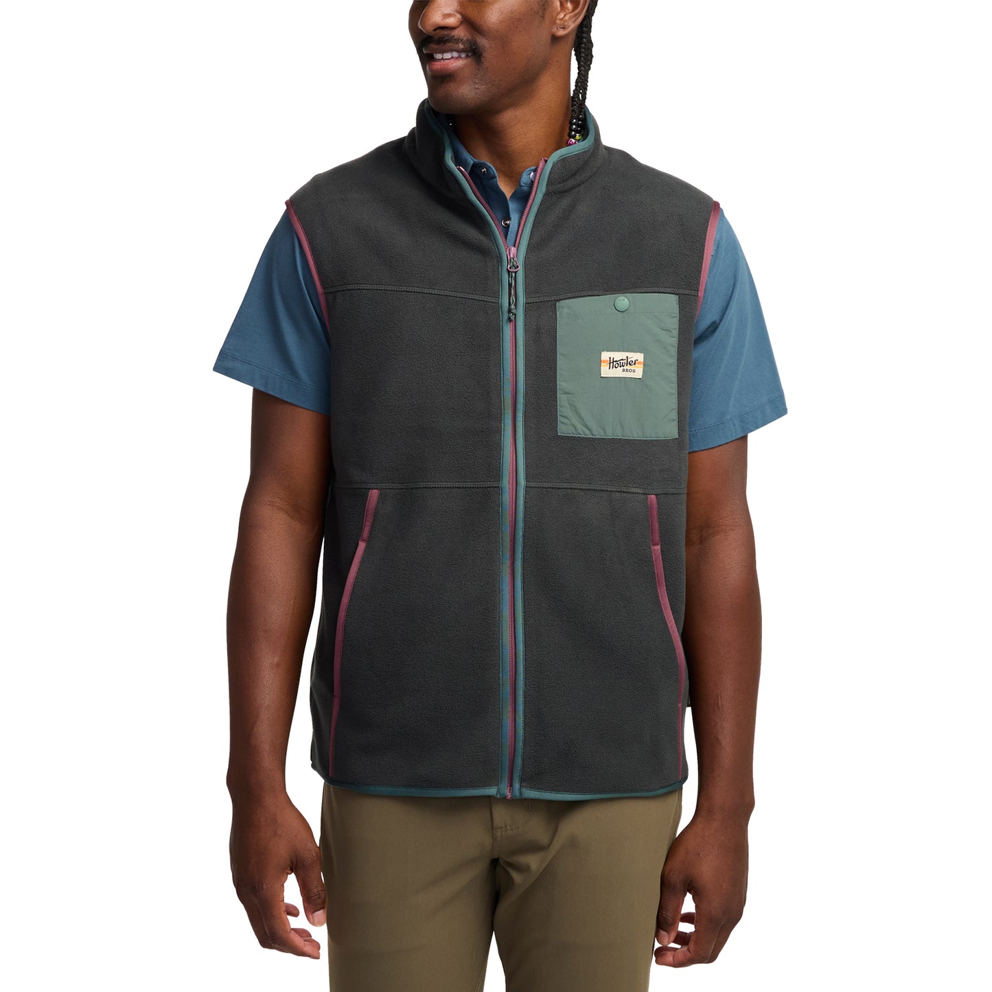 Free Range Fleece Vest- Antique Black
