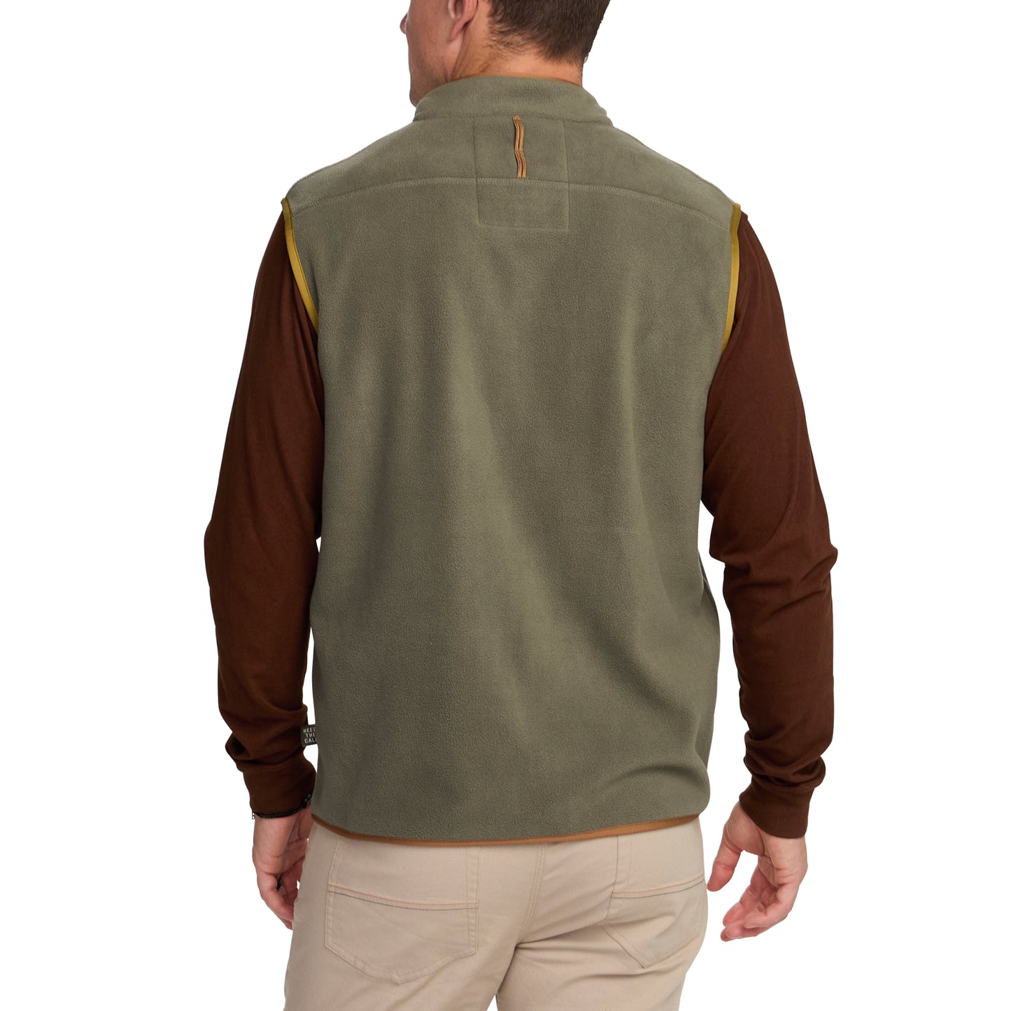 Free Range Fleece Vest- Oregano