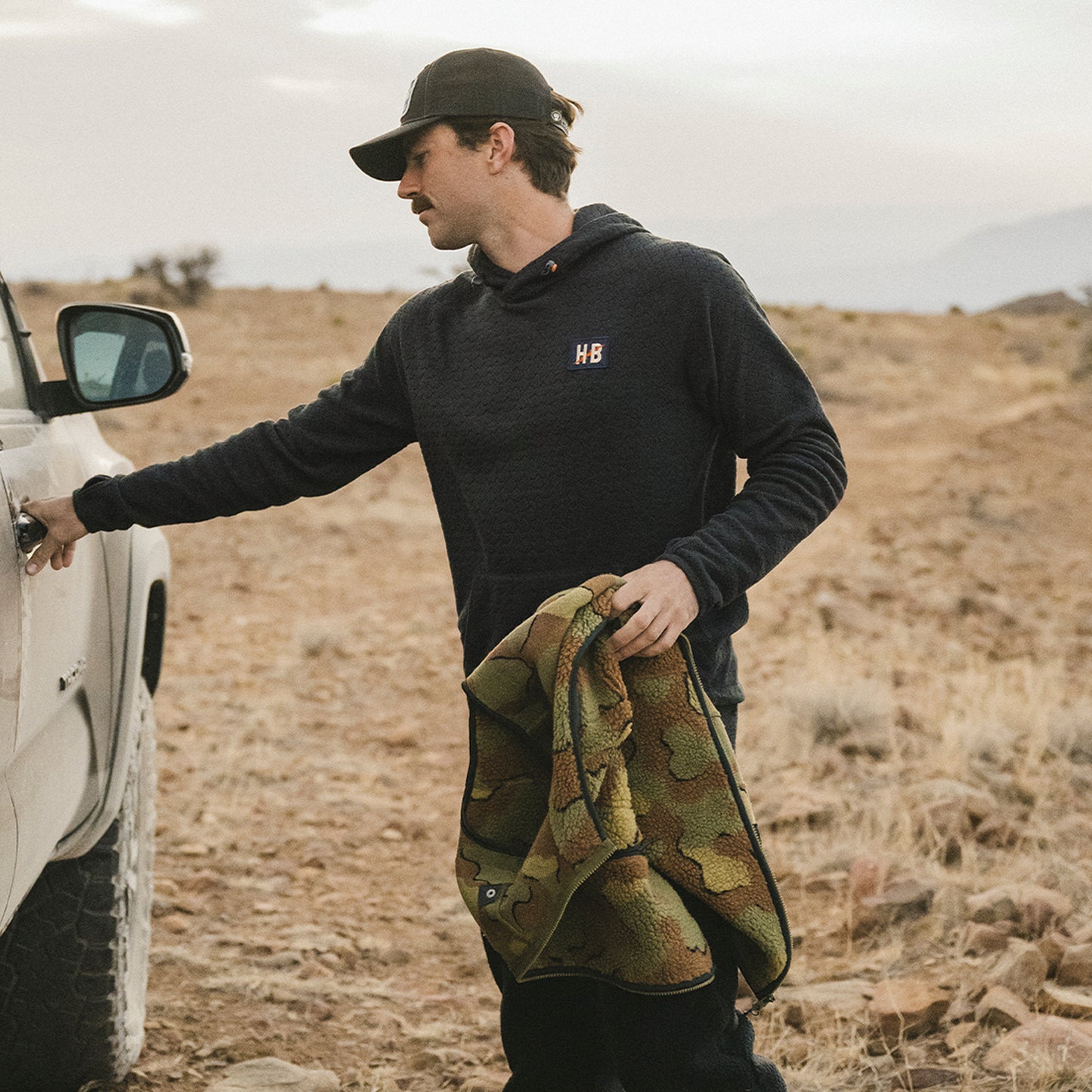 Palo Duro Fleece Hoodie- Antique Black