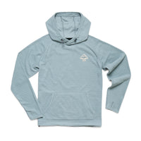 Palo Duro Fleece Hoodie- Mountain Grid Iron Blue