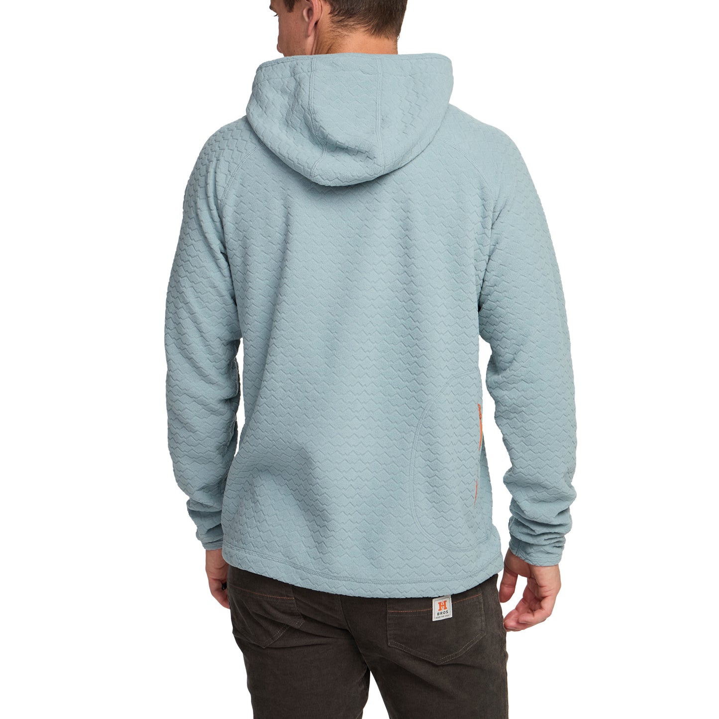 Palo Duro Fleece Hoodie- Mountain Grid Iron Blue