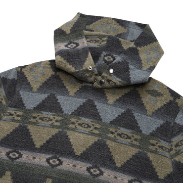 Tajima Hoodie- Mitla Motifs True Black