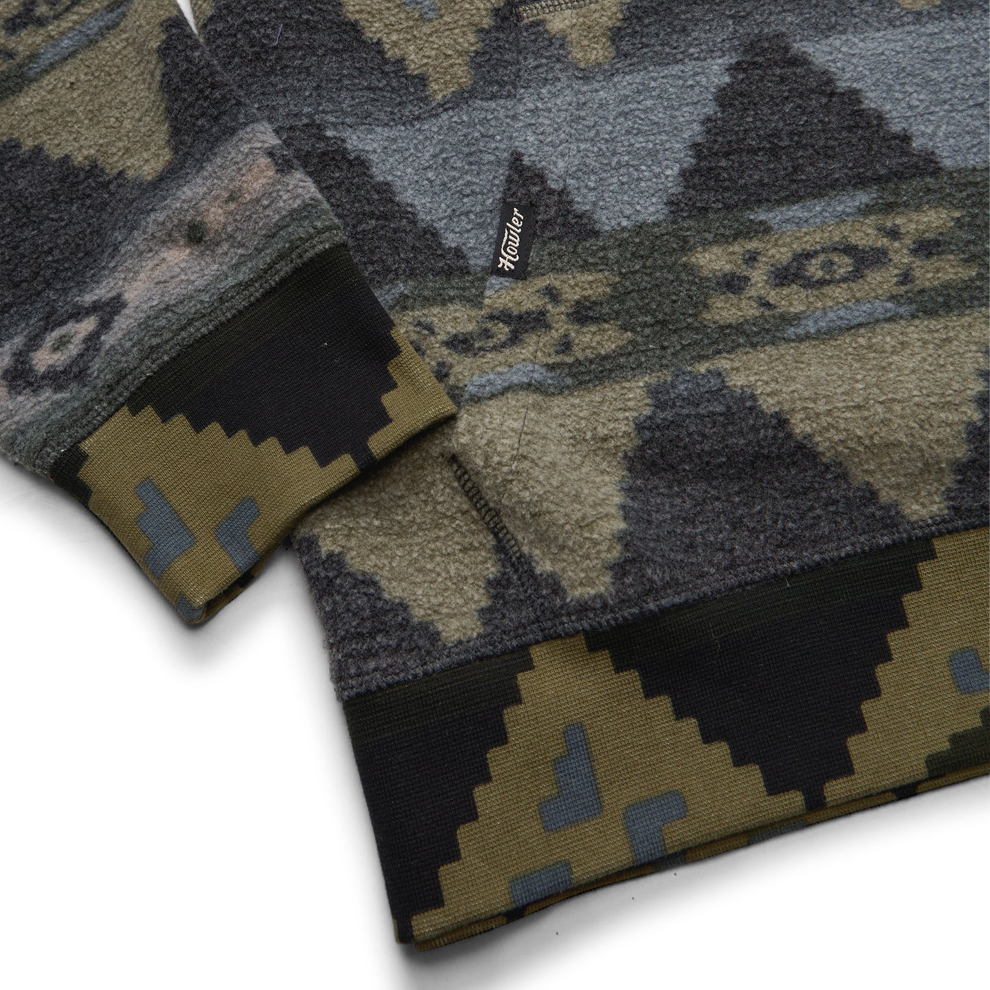 Tajima Hoodie- Mitla Motifs True Black