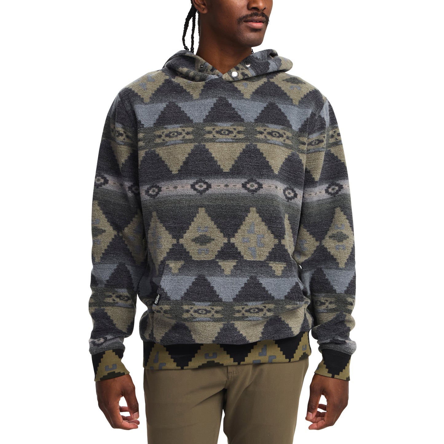 Tajima Hoodie- Mitla Motifs True Black