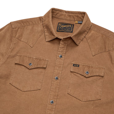 Banning Corduroy Snapshirt- Duck Brown