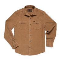 Banning Corduroy Snapshirt- Duck Brown
