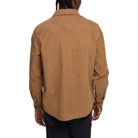 Banning Corduroy Snapshirt- Duck Brown