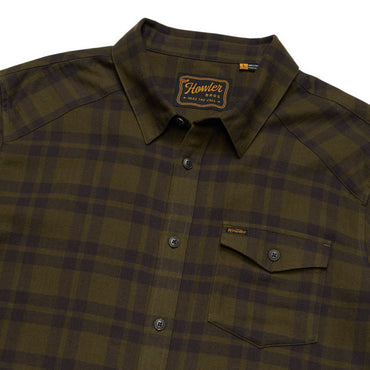 La Grange Lightweight Flannel- Cohen Plaid Dark Olive