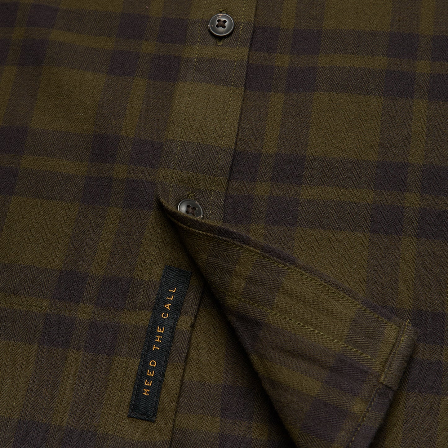 La Grange Lightweight Flannel- Cohen Plaid Dark Olive
