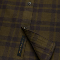 La Grange Lightweight Flannel- Cohen Plaid Dark Olive