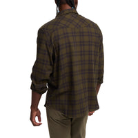 La Grange Lightweight Flannel- Cohen Plaid Dark Olive