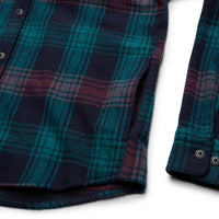 Salvo Hooded Blanket Flannel- Mesa Plaid/Midnight