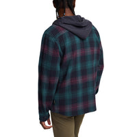Salvo Hooded Blanket Flannel- Mesa Plaid/Midnight