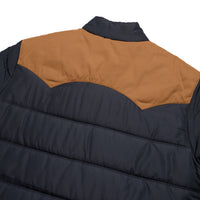 Rounder Quilted Jacket- Dark Blue/Duck Brown