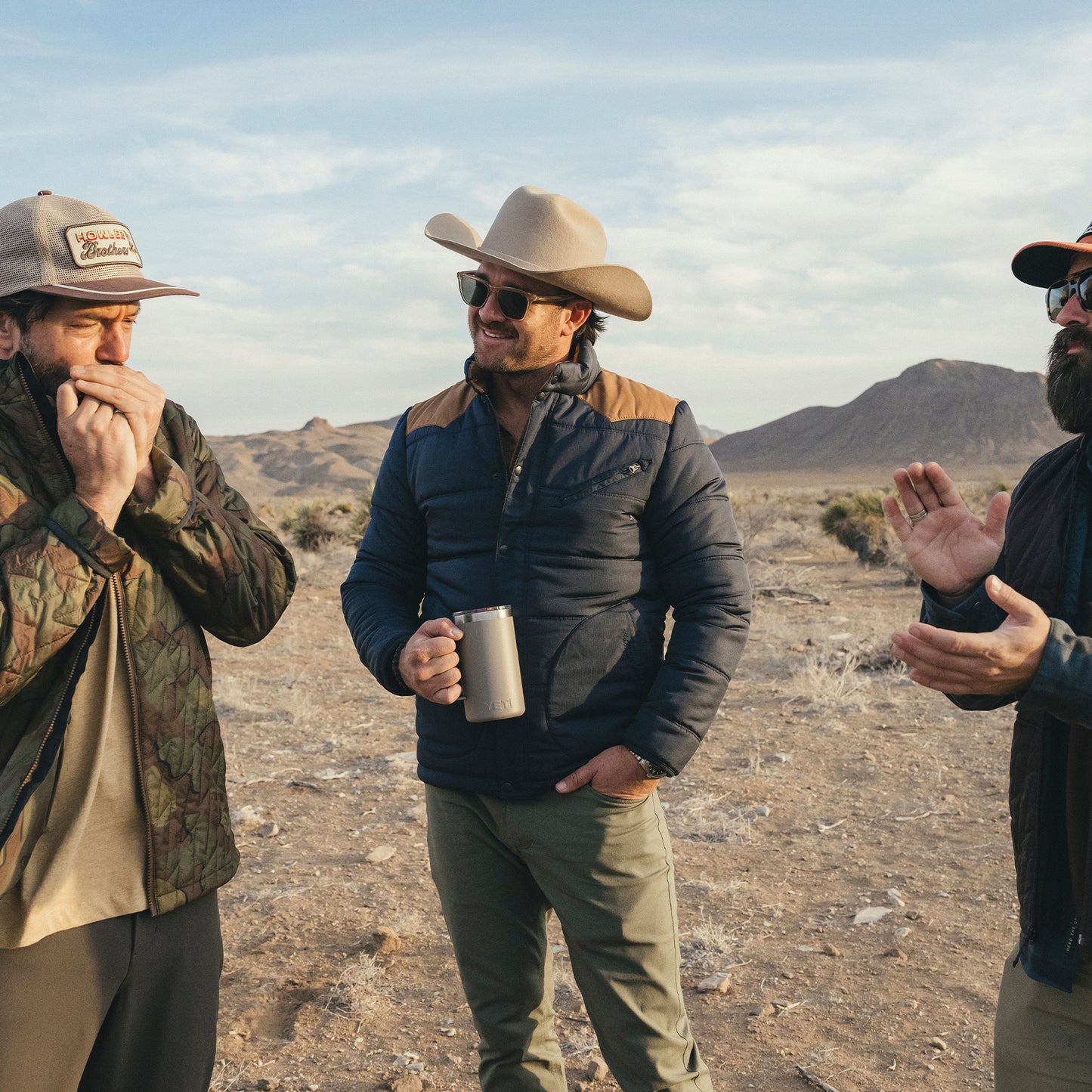 Rounder Quilted Jacket- Dark Blue/Duck Brown