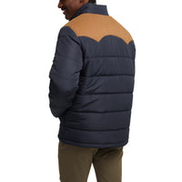 Rounder Quilted Jacket- Dark Blue/Duck Brown
