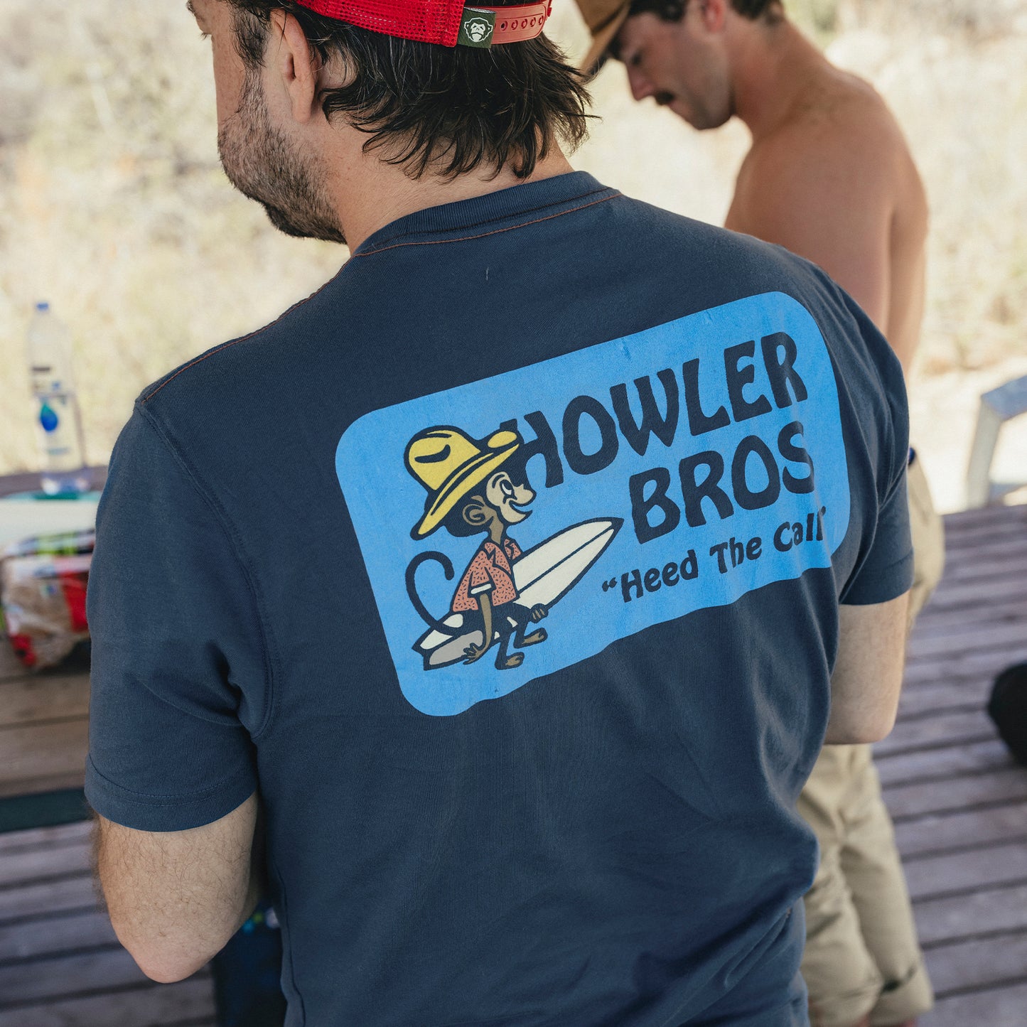 El Monito Surfs Badge T-Shirt- Key Largo