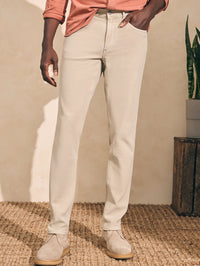 Stretch Terry 5 Pocket Pant- Stone