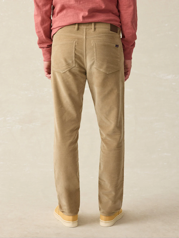 Stretch Terry Corduroy 5 Pocket Pant-Barley