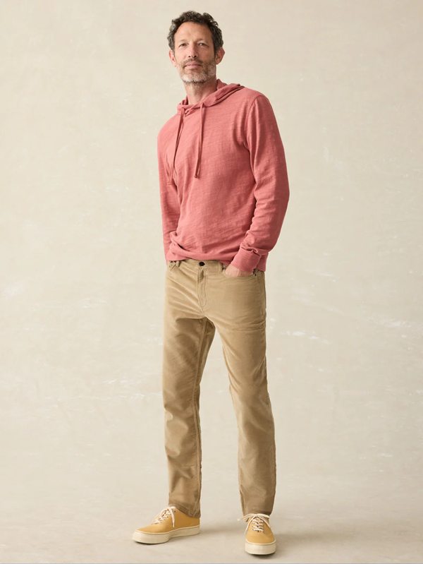 Stretch Terry Corduroy 5 Pocket Pant-Barley