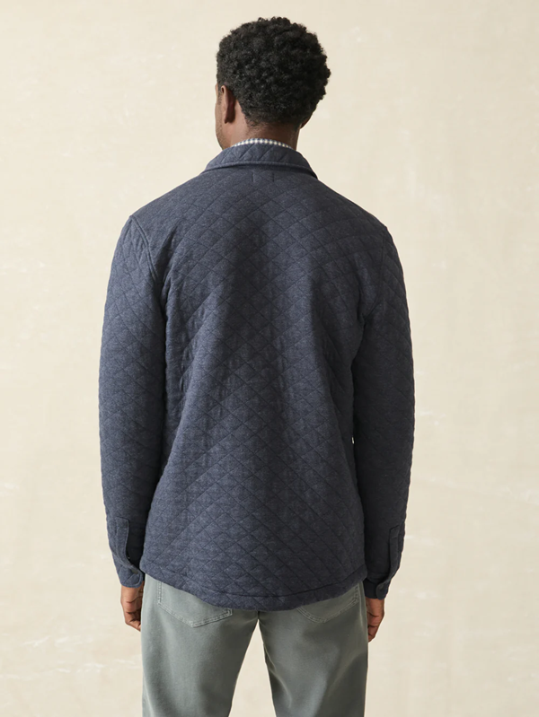 Epic Quilted Fleece CPO- Navy Melange