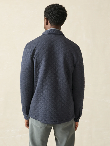 Epic Quilted Fleece CPO- Navy Melange