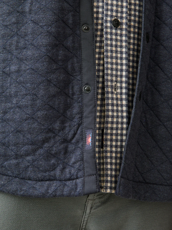 Epic Quilted Fleece CPO- Navy Melange