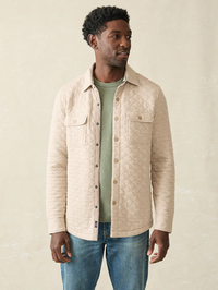 Epic Quilted Fleece CPO- Oatmeal Melange