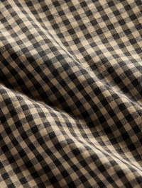 The Movement Shirt-Charcoal Tan Gingham