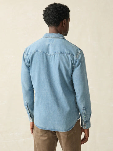 The Western Shirt- Faded Indigo