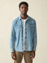 The Western Shirt- Faded Indigo