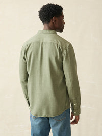 The Tried and True Chambray Workshirt- Desert Olive