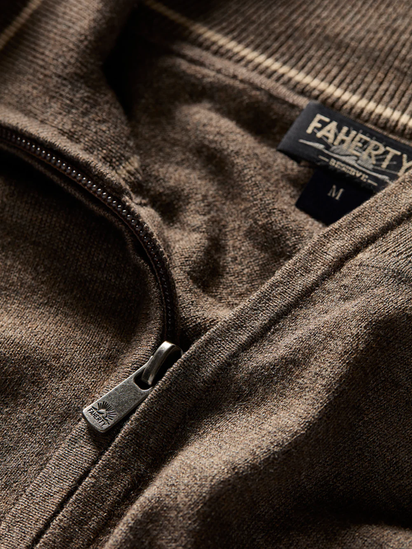 Movement Quarter Zip Sweater-Walnut Creek Heather