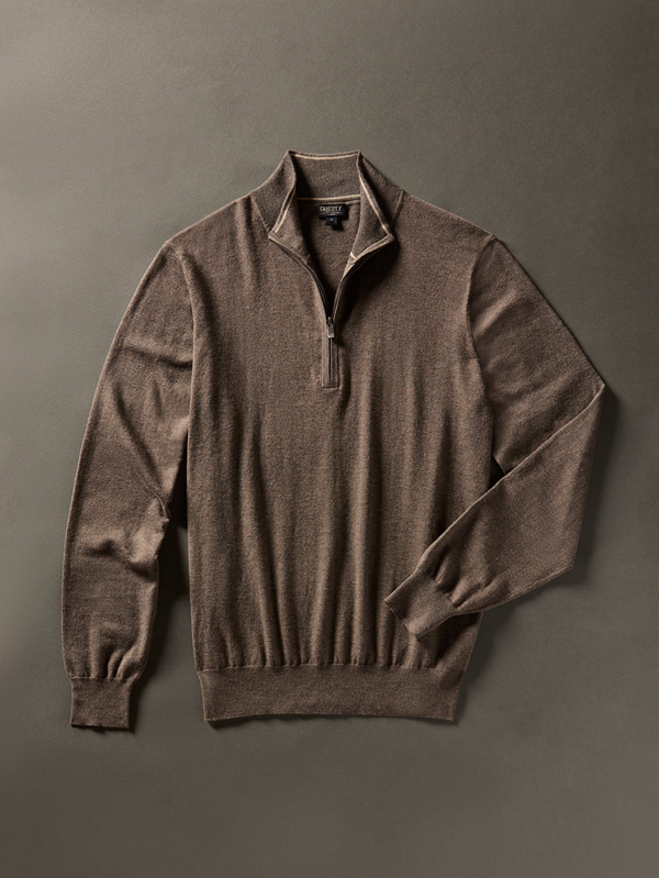 Movement Quarter Zip Sweater-Walnut Creek Heather