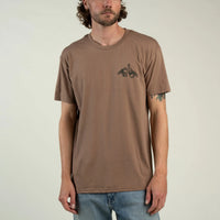 Shootin' Hand Salud T-Shirt- Light Brown