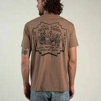 Shootin' Hand Salud T-Shirt- Light Brown