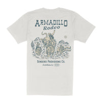 Armadillo Rodeo T-Shirt- Vintage White
