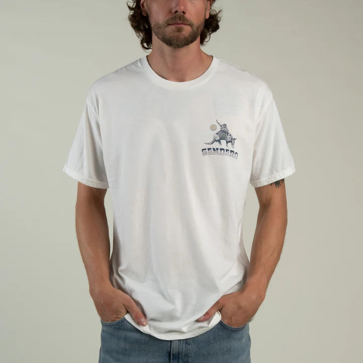 Armadillo Rodeo T-Shirt- Vintage White