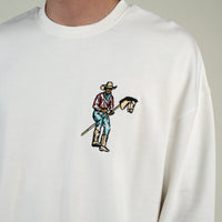 Stick Horse Sweatshirt- Vintage White