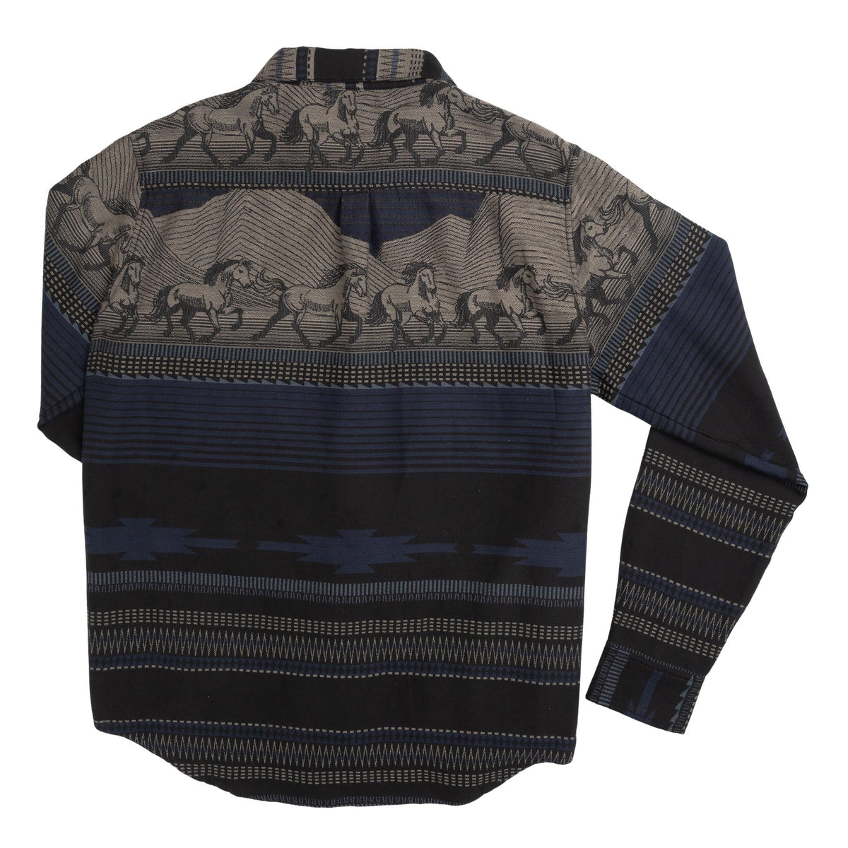 Boquillas Long Sleeve Shirt- Teton Stripe/Charcoal