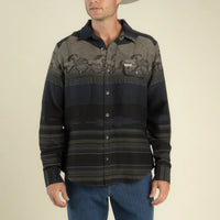 Boquillas Long Sleeve Shirt- Teton Stripe/Charcoal