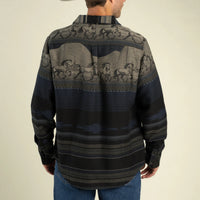 Boquillas Long Sleeve Shirt- Teton Stripe/Charcoal