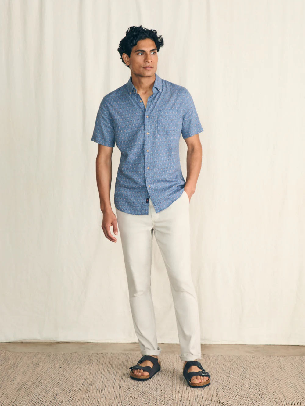 Short Sleeve Breeze Shirt- Paradise Palm