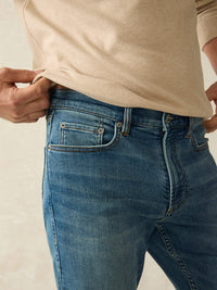 Stretch Terry Indigo 5-Pocket Pant - Indigo Ocean Wash