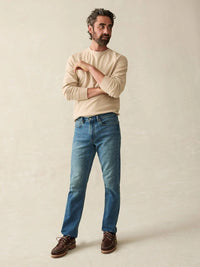 Stretch Terry Indigo 5-Pocket Pant - Indigo Ocean Wash