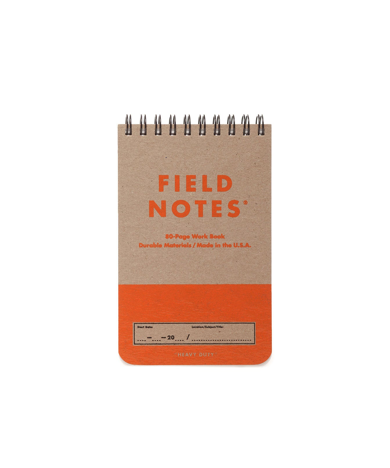 Heavy Duty Memo-Sized Work Book