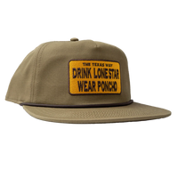 Drink Lone Star Wear Poncho Rope Hat